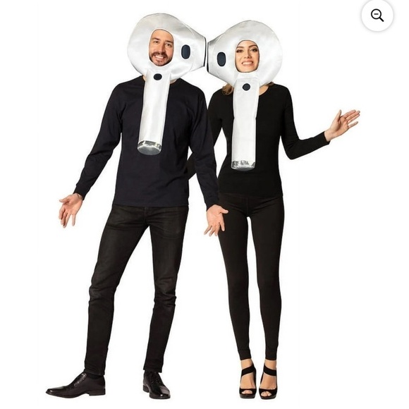 Rasta Ear Bud Couples Halloween Costume NEW White One Size - Picture 1 of 6
